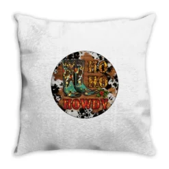 Christmas Cowboy Boots Throw Pillow