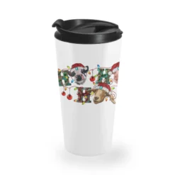 Hohoho Christmas Cows Travel Mug
