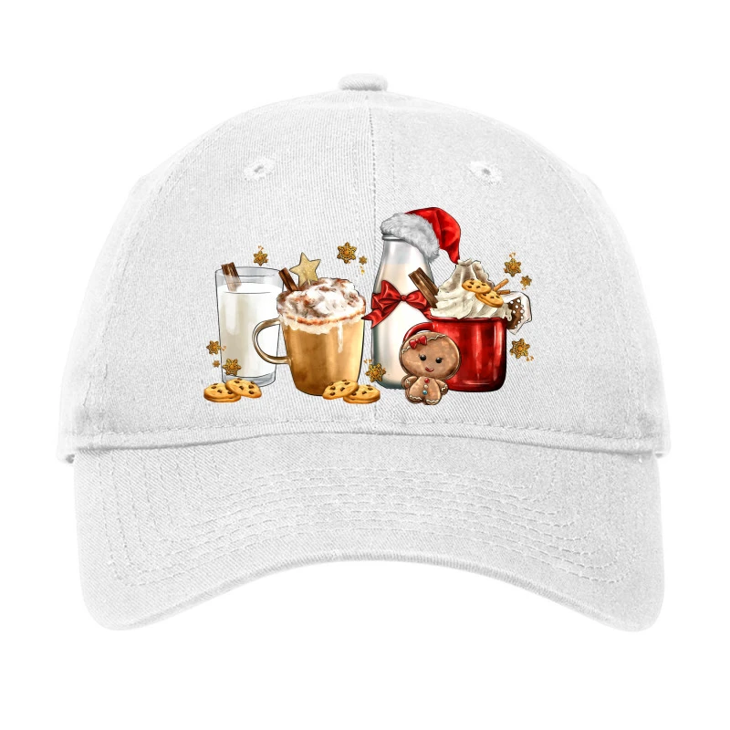 Christmas Milk And Cookie Latte Coffee Cups Adjustable Cap 1 Christmas Milk And Cookie Latte Coffee Cups Adjustable Cap