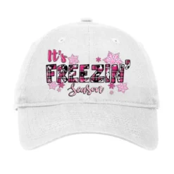 It's Freezin Season Pink Christmas Adjustable Cap