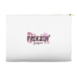 It's Freezin Season Pink Christmas Accessory Pouches