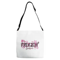 It's Freezin Season Pink Christmas Adjustable Strap Totes