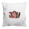 Christmas Joy With Pig Throw Pillow