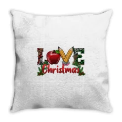 Western Christmas Love Throw Pillow