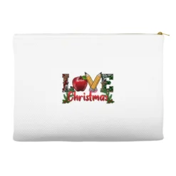 Western Christmas Love Accessory Pouches