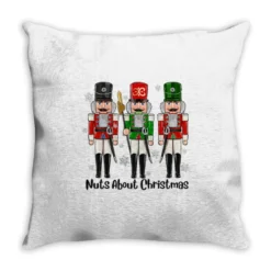 Nuts About Christmas Throw Pillow