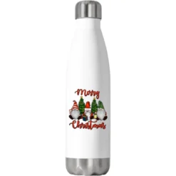 Merry Christmas Gnomes Stainless Steel Water Bottle