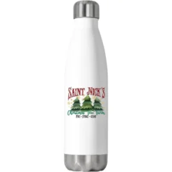 Saint Nick's Christmas Tree Farm Stainless Steel Water Bottle