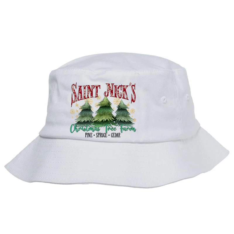 Saint Nick's Christmas Tree Farm Bucket Hat 1 Saint Nick's Christmas Tree Farm Bucket Hat