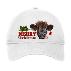 Merry Christmas Calf Adjustable Cap
