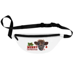 Merry Christmas Calf Fanny Pack