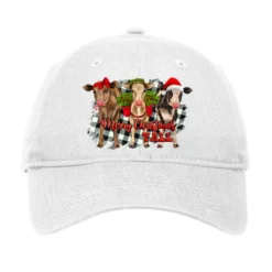 Merry Christmas Y'all Heifers Adjustable Cap