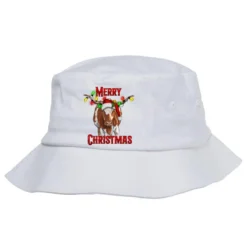 Merry Christmas Longhorn Cow Bucket Hat