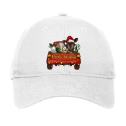 Merry Christmas Truck Farm Animals Adjustable Cap