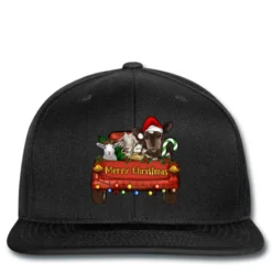 Merry Christmas Truck Farm Animals Printed Hat