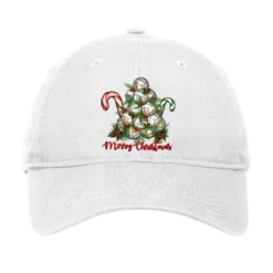 Merry Christmas Volleyball Adjustable Cap