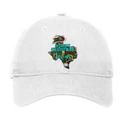Merry Christmas Texas Map Adjustable Cap