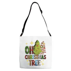 Oh Christmas Tree Christmas Cake Adjustable Strap Totes