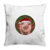 Pig Christmas Throw Pillow
