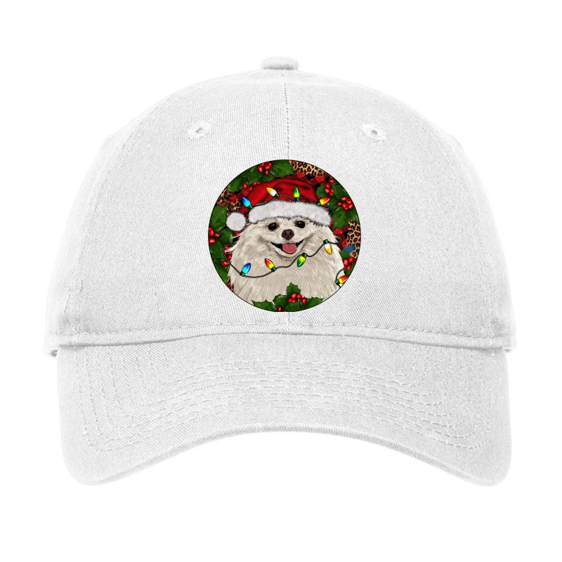 Christmas Pomeranian Adjustable Cap 1 Christmas Pomeranian Adjustable Cap