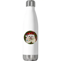 Christmas Pomeranian Stainless Steel Water Bottle