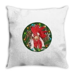 Roaster Christmas Throw Pillow