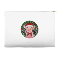 Sitting Pig Christmas Accessory Pouches