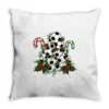 Lightning Soccer Christmas Tree Throw Pillow