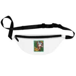 Western Christmas Cow Fanny Pack