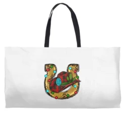 Christmas Horseshoe Weekender Totes