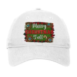 Merry Christmas Y'all Adjustable Cap