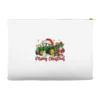 Christmas Green Tractor With Santa And Snowman Accessory Pouches