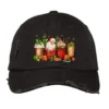 Christmas Santa Coffee Cups Vintage Cap