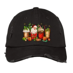 Christmas Santa Coffee Cups Vintage Cap