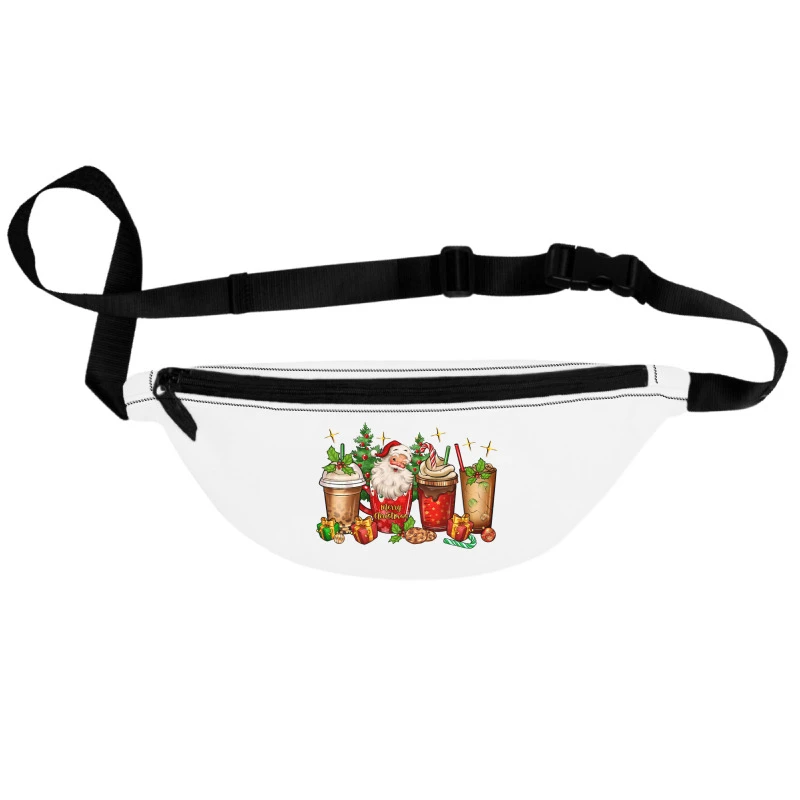 Christmas Santa Coffee Cups Fanny Pack 1 Christmas Santa Coffee Cups Fanny Pack