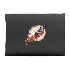 Santa Riding Reindeers Funny Christmas Xmas Matchi Accessory Pouches