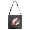 Santa Riding Reindeers Funny Christmas Xmas Matchi Adjustable Strap Totes