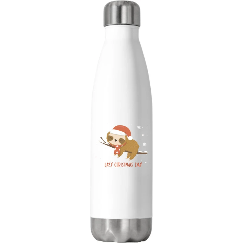 Santa Sloth Christmas Merry Slothmas Snowflake Stainless Steel Water Bottle 1 Santa Sloth Christmas Merry Slothmas Snowflake Stainless Steel Water Bottle