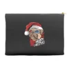 Santa Pug Christmas Merry Pugmas Dog Lover Xma Accessory Pouches