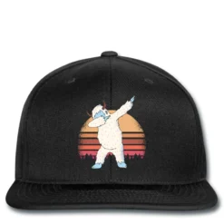 Retro Vintage Dabbing Yeti Snowman Funny Christmas Printed Hat