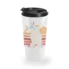 Retro Vintage Dabbing Yeti Snowman Funny Christmas Travel Mug