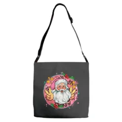 Merry Christmas Peace Santa Adjustable Strap Totes