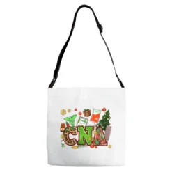Cna Christmas Adjustable Strap Totes
