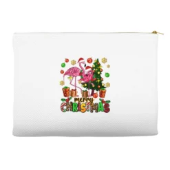 Flamingo Merry Christmas Accessory Pouches