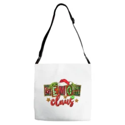 Christmas Memom Claus Adjustable Strap Totes