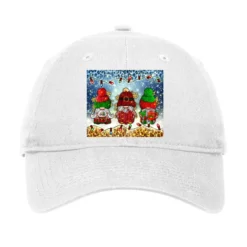 Cozy Christmas Gnomies Adjustable Cap