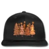 Melanin Christmas Trees With Lights Printed Hat