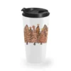 Melanin Christmas Trees With Lights Travel Mug