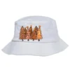 Melanin Christmas Trees With Lights Bucket Hat