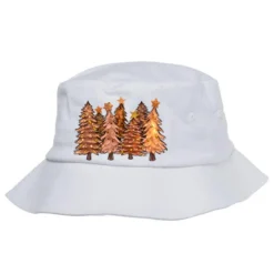Melanin Christmas Trees With Lights Bucket Hat